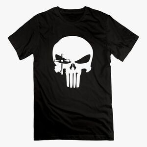 Mens Crew Neck American Sniper Skull 1 T-shirt XXL Black